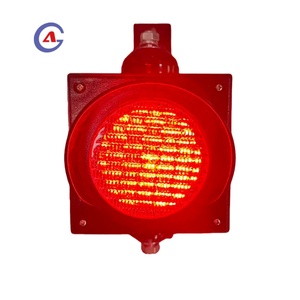 Semáforo LED Rojo de 100 mm, Alimentado por Energía Solar, Mini Unidad Individual, Impermeable IP65, Carcasa de Policarbonato, Señal de Guía para Entrada de Depósito - Product Image 1
