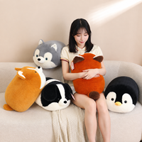 Coussin en peluche doux en forme de pain, oreiller mignon en forme de chat, coussin rond de dessin animé pour canapé, lit, décoration intérieure, vente en gros