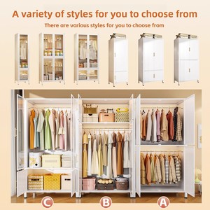 <span class=keywords><strong>Armadio</strong></span> in Acciaio per Camera da Letto, Uso Domestico, Alloggi in Affitto, Antipolvere con Ante, <span class=keywords><strong>Cabina</strong></span> <span class=keywords><strong>Armadio</strong></span> in Metallo, <span class=keywords><strong>Armadio</strong></span> per Bambini - Product Image 5