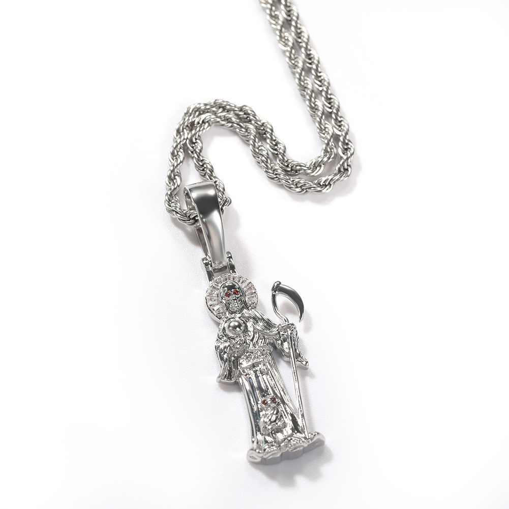 Silver+3mm rope chain
