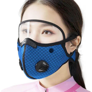 Masker Mulut Sepeda Listrik Lari Luar Ruangan Olahraga Tahan Debu Tahan Angin Anti Kabut Katup Pernapasan Karbon Aktif Tahan Air Uniseks - Product Image 6