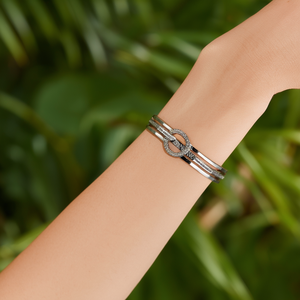 Fashion Bangle 316L Stainless Steel PVD Gold Plating Resistant Sustainable Jewelry <b>Bracelet</b> - Product Image 3