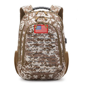 Mochila Táctica de Camuflaje de 40L, Mochila Escolar Pequeña para Adolescentes con Puerto de Carga USB - Product Image 6