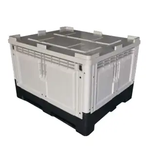 1200*1000*810mm Good Quality plastic storage container collapsible pallet box for fruit and autoparts