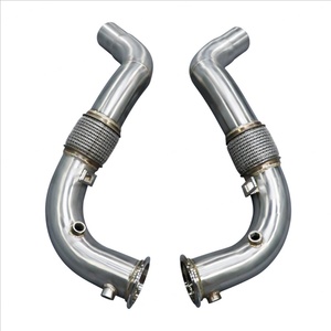 2024 Hot Sale Stainless Steel Straight Exhaust Downpipe System Header Pipes for BMW 550i 650i 750i F10 F12 N63 4.4T - Product Image 1
