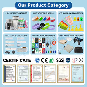 Fábrica impermeable ISO desechable PET RFID pulsera 840-960Mhz UHF etiqueta de papel térmico directo para fiesta Mini etiqueta código QR - Product Image 4