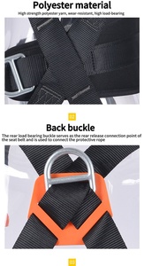 Harnais de sécurité antidérapant en polyester isolé réglable pour les travaux en <span class=keywords><strong>hauteur</strong></span> - Product Image 3