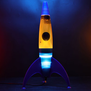 Tên Lửa Đa Màu Sắc Thay Đổi Đèn Flash Đảng Món Quà Giáng Sinh Cạnh Giường Ngủ LED Neon Đèn Dung Nham Đèn - Product Image 3