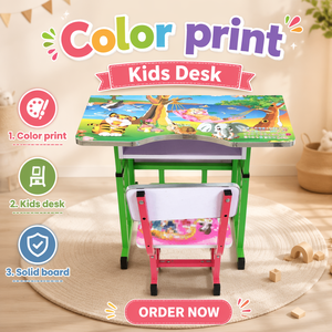 Set Tavolo e Sedie per <span class=keywords><strong>Bambini</strong></span> RHS-DC10 con Piano Bifacciale e Vano Portaoggetti, Scrivania per Attività <span class=keywords><strong>Bambini</strong></span>, Arredamento per Asilo Nido - Product Image 4