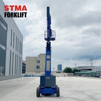 Plateformes élévatrices à ciseaux électriques STMA de 16 mètres (50 pieds) et 230 kg, télescopiques, pour entrepôts, travaux extérieurs et construction