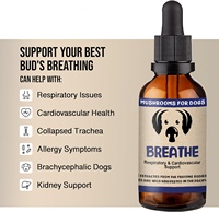 Complément alimentaire liquide OEM pour la santé des animaux de compagnie, extrait de Cordyceps et de Reishi, soutien immunitaire, vitamines et minéraux, 30/60 ML, chiens