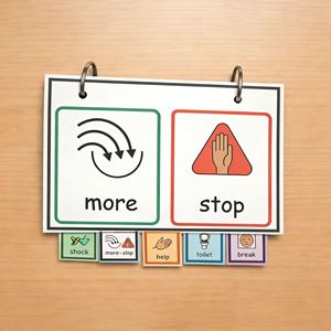 Tarjetas de comunicación para niños, tarjetas didácticas para aprendizaje de necesidades básicas, de 4 a 6 años, material de cartón, herramientas educativas - Product Image 3