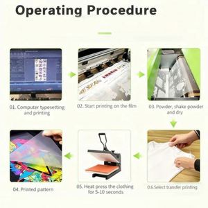 Poudre thermofusible blanche pour imprimantes DTF, matériau d'impression par transfert thermique - Product Image 6