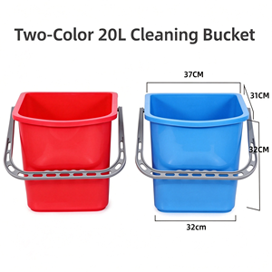 Commercial Heavy‑Duty Janitor <b>Trolley</b> Multi‑Function Housekeeping <b>Cart</b> with Detachable Buckets Waste Rack Storage Shelf Quiet - Product Image 2