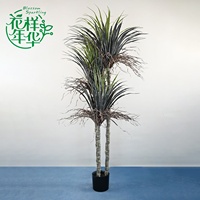 Arbre artificiel Dracaena Draco de 180 cm, feuillage réaliste, plante en pot pour la décoration de hall d'hôtel, centre commercial, aménagement paysager