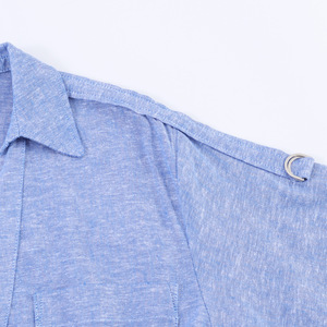 Robe chemise midi boutonnée en lin pour <span class=keywords><strong>femme</strong></span>, collection Printemps 2026, coupe décontractée, avec ceinture – Style vintage, fabrication OEM par usine <span class=keywords><strong>de</strong></span> vêtements chinoise - Product Image 6