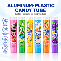 Tabung Permen Plastik Aluminium Cetak Kustom Kemasan Selai Food Grade Tutup Ulir 12.7-35mm