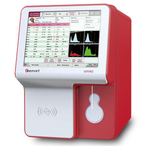 محلل أمراض الدم البيطري VH40 جينفيت ، جهاز تحليل الدم الحيواني 4 أجزاء أوتوماتيكي ، معدات مختبر بيطرية عالية الدقة - Product Image 4