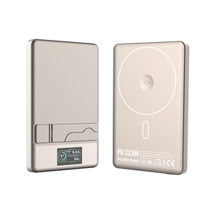 Banco de Energía Portátil Magnético con Carga Inalámbrica PD de 22.5W y 10000mAh con Pantalla TFT, Gran Venta - Product Image 1