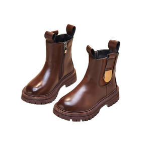 <span class=keywords><strong>Zapatos</strong></span> para Niña, Botas Cortas Estilo Inglés Otoño 2025, Estilo Extranjero, Botas de Princesa para Niña Pequeña - Product Image 1