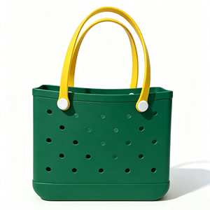 Bolso de Mano Impermeable de EVA, Ligero, con Bloques de Color, Lavable, con Parte Superior Abierta, Bolso de Hombro para <span class=keywords><strong>Toda</strong></span> Temporada - Product Image 1
