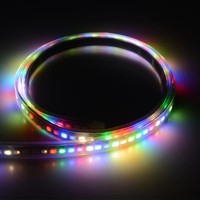 Bande LED Flexible Super Lumineuse Blanc Chaud 240 LED Intelligente RGB 5V, Bande LED Pixel Adressable RGB Extérieure Étanche