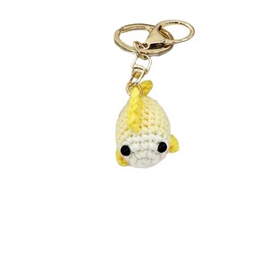 พวงกุญแจปลาถักโครเชต์ทำมือจากไหมฝ้ายนุ่ม น่ารัก ตกแต่งกระเป๋าเป้สะพายหลัง ธีมมหาสมุทร - Product Image 6
