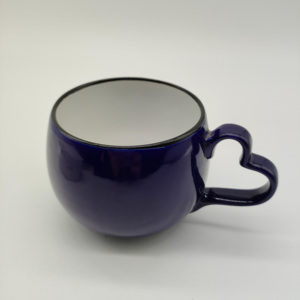 Tazas <span class=keywords><strong>de</strong></span> porcelana <span class=keywords><strong>con</strong></span> diseños, <span class=keywords><strong>Color</strong></span> sólido, púrpura, blanco, <span class=keywords><strong>Interior</strong></span>, cerámica mate <span class=keywords><strong>de</strong></span> 16 onzas - Product Image 4