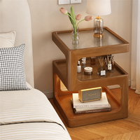 Table basse nordique en bois massif durable et moderne pour le salon