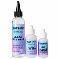 Colle transparente extra forte pour perruques à dentelle, résistante à l'eau, très vendue