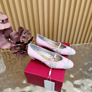 Zapatos de Tacón Alto y Grueso para Mujer, Punta Cuadrada, Cierre de Hebilla, Parte Superior de Cuero Genuino, Acolchados, Estilo Retro - Product Image 2