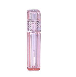 ISMAN - Tubo Transparente Cuadrado <span class=keywords><strong>Rosa</strong></span> para Brillo Labial al por Mayor, con Aplicador Grande, Envase para Brillo Labial - Product Image 5