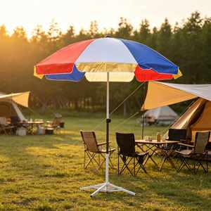 Parasol de voyage portable 1m 1.1m 1.2m avec sac de transport, qualité export, vente en gros, pour plage et camping - Product Image 1