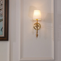 Lampu Dinding Minimalis Gaya Amerika dari Kuningan untuk Kamar Tidur, Ruang Tamu, dan Koridor