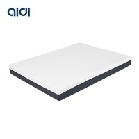 Matelas en mousse à mémoire de forme 7 zones, taille Queen, avec housse amovible, hypoallergénique, design moderne, pour usage hôtelier, chambre personnalisée, sommeil parfait
