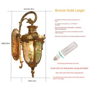 LOFT 110/220V โคมไฟเชิงเทียน LED ติดผนังสไตล์คลาสสิกหรูหราทำจากทองเหลืองทันสมัย - Product Image 5