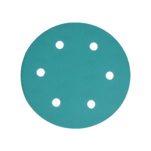9 Inch 6 Hole Green Sanding Disc Flocked Polyester Film 225mm Adhesive Backed For Metal Wood <b>Car</b> Furniture <b>Polishing</b> - Product Image 3