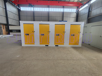 DÉMONTABLE Assemblage rapide Plusieurs portes battantes Partition divisée Conteneur de stockage portable empilable Unités de stockage en libre-service