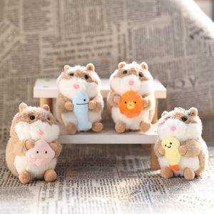 Portachiavi Peluche a Forma <span class=keywords><strong>di</strong></span> Pesce, Polpo, Pollo, Medusa, Porcellino d'India, Ciondolo Morbido e Soffice per Borsa, Bambola Cartoon - Product Image 1