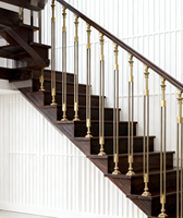 Vente en gros de balustrade d'escalier en aluminium de style moderne et luxueux pour balcon, mains courantes pour villa, appartement, bâtiment de sécurité