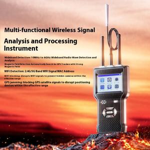 เครื่องตรวจจับป้องกันการสอดแนมอัจฉริยะแบบมืออาชีพเทคโนโลยีใหม่สัญญาณบรอดแบนด์การวิเคราะห์สัญญาณ RF + แม่เหล็ก + <span class=keywords><strong>WiFi</strong></span> การสแกนความเป็นส่วนตัวส่วนบุคคล - Product Image 5