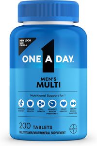<span class=keywords><strong>Compresse</strong></span> Multivitaminiche per Uomini, Una al Giorno, Vitamine e Minerali Completi, 200 <span class=keywords><strong>Compresse</strong></span>, Multivitaminico Maschile - Product Image 2