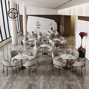 Meubles de restaurant et d'hôtel de conception moderne japonaise écologiques, tables <span class=keywords><strong>en</strong></span> marbre et chaises <span class=keywords><strong>en</strong></span> métal pour restaurant, fabrication sur mesure - Product Image 5