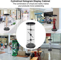 Taille humaine Olograma 3D Cylindre Épissage 3D Led Hologramme Ventilateur Tube Affichage Haute Luminosité Hologramme Projecteur pour Exposition