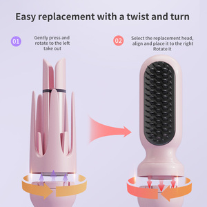 <span class=keywords><strong>Fer</strong></span> à <span class=keywords><strong>boucler</strong></span> tout-en-un entièrement automatique avec têtes interchangeables, multifonction pour boucles volumineuses et effet œuf. - Product Image 6