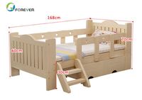 AILICHEN Meubles de chambre à coucher modernes Lit en bois massif Lits simples pour bébé