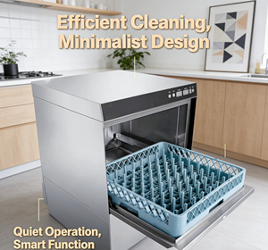 Lavastoviglie Compatta Salvaspazio da Sottobanco Elettrica per Piccoli Locali Commerciali, Bar, Caffè, Ristoranti - Product Image 1