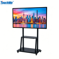 Tableau blanc interactif multi-touch intelligent Android 11 TouchWo 55 65 75 86 98 pouces 4K avec écran tactile capacitif plat pour l'éducation en classe