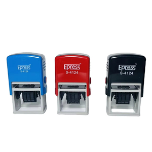 ตราประทับวันที่แบบสี่เหลี่ยมผืนผ้า รุ่น S-4124D  แบบหมึกในตัว  วัสดุพลาสติก  พร้อมแผ่นหมึกสองสี สำหรับงานเอกสารสำนักงาน - Product Image 1