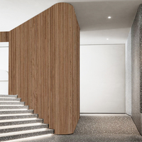 Panneaux muraux acoustiques en bois naturel, panneaux muraux acoustiques en bois à lattes, panneaux acoustiques Akupanel